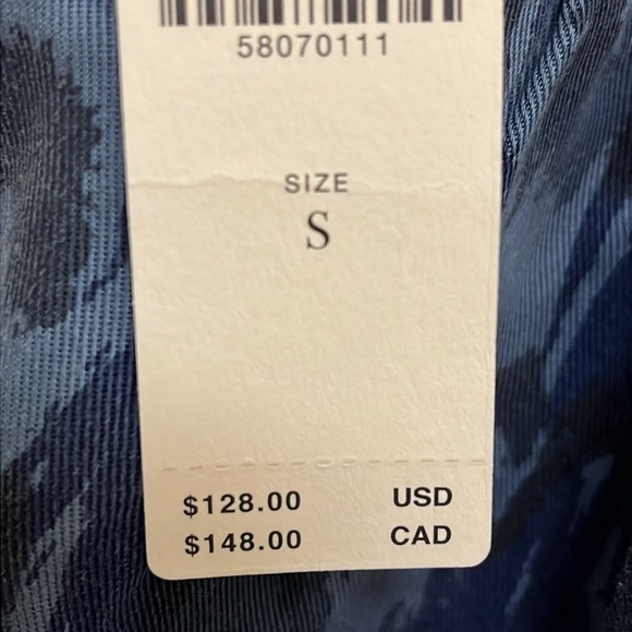 NWT Anthropologie Blue Camouflage Dress- Size S - Picture 8 of 16